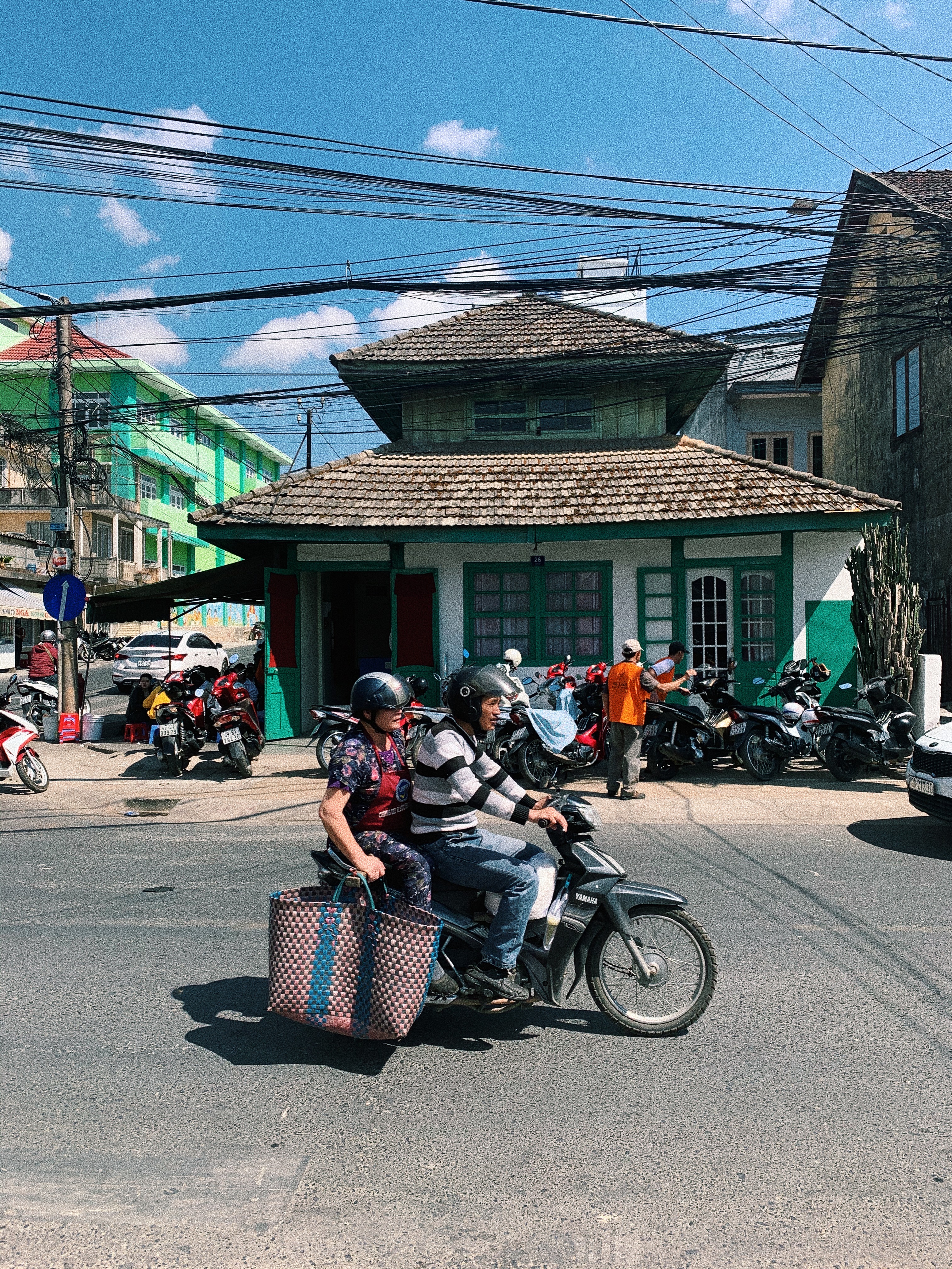 Couple on a motorbike in Đà Lạt, Vietnam